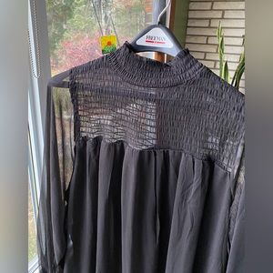 H&M flowing black dress XL